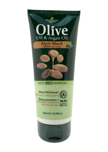 Masque de cheveux à l'huile d'olive et à l'huile d'argan 200 ml