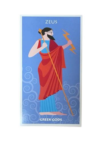 Set de 12 cartes postales - Dieux Grecs MEDITERRANEO 10.5X19 cm