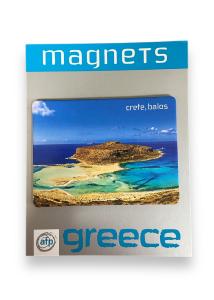 Magnet souvenir de Crète-Grèce "Balos" 7,4x5,5 cm