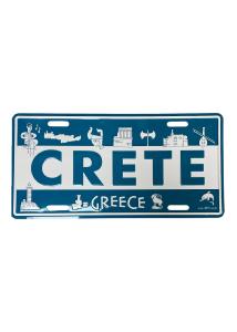 Plaque en aluminium - "Crète-Grèce" - 30x15