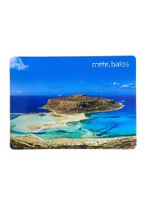 Magnet souvenir de Crte-Grce "Balos" 7,4x5,5 cm