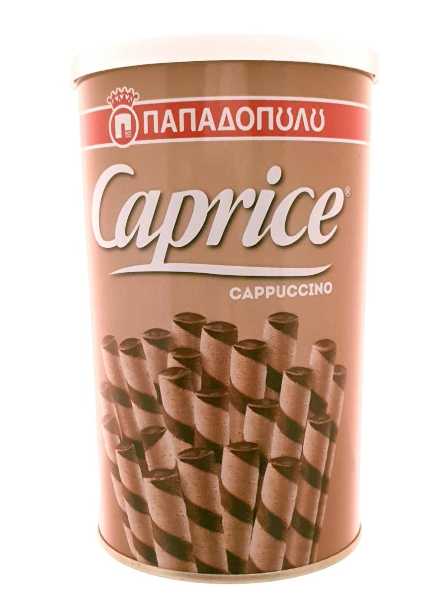 Gaufrettes Caprice Fourrees Au Creme Cappuccino Grecs Papadopoulou 250 G