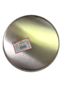 Plat en aluminium rond (tapsi) , réutilisable, de diamètre 22 cm et de hauteur 4 cm