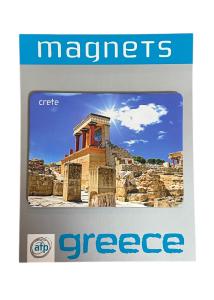 Magnet souvenir de Crète-Grèce "Knossos" 7,4x5,5 cm